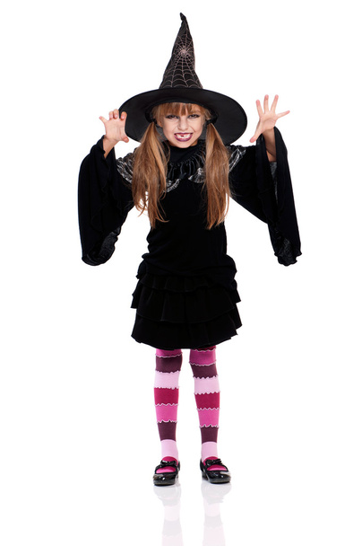 Little girl in halloween costume - Фото, зображення