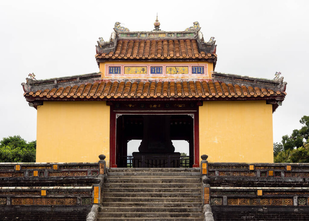 Hue, Vietnam - March 12, 2016: On the grounds of Minh Mang tomb, one of Imperial Tombs of Hue - Photo, Image