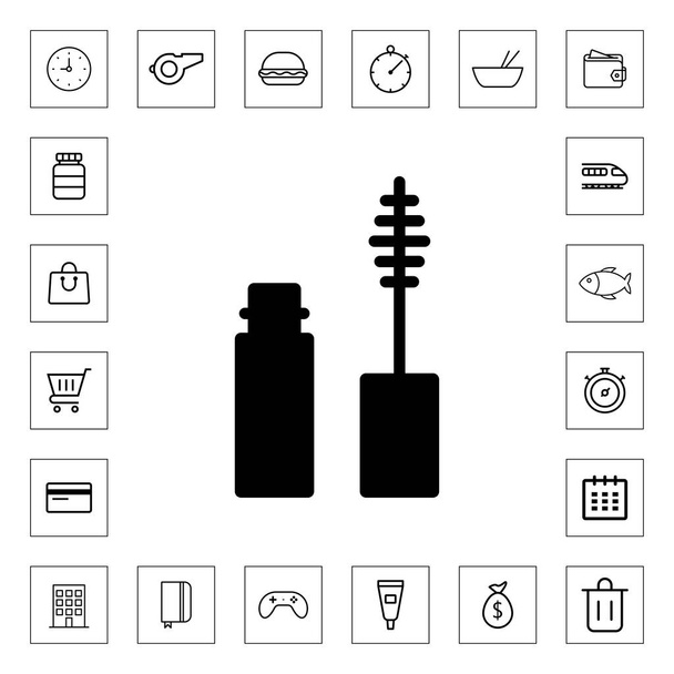 Mascara icon for web and mobile - Vector, Image