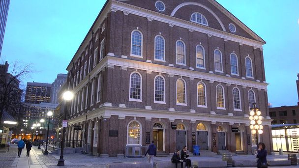 Famous Faneuil Hall in Boston - evening view - travel photography - Foto, Bild