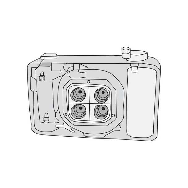 Ручной рисунок векторной камеры
 - Вектор,изображение