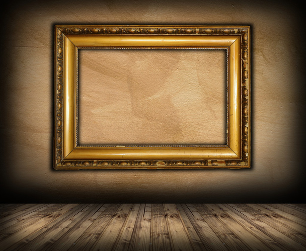 old picture frame on interior background - Photo, Image