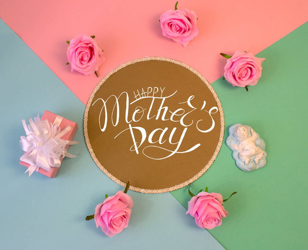 Card, banner, congratulations template on Mother Day - Foto, imagen