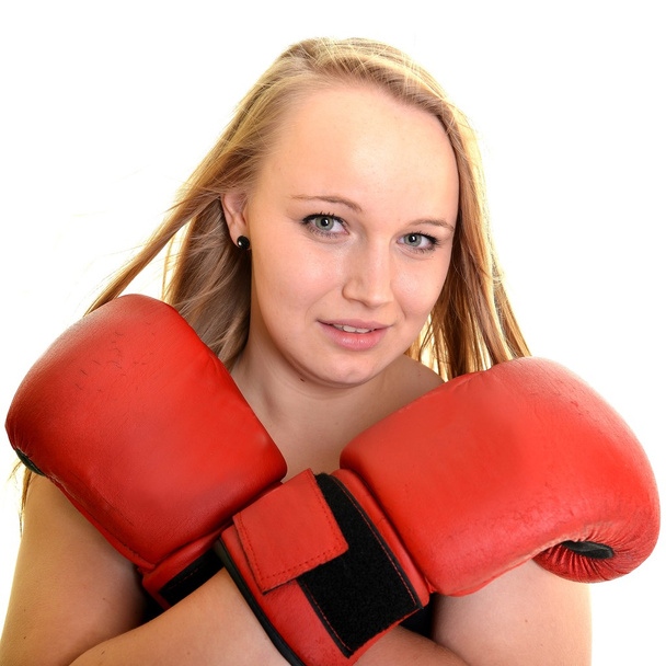 Woman boxer - Fotó, kép