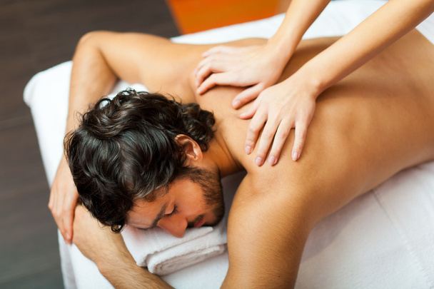 Man receiving a back massage - Фото, зображення