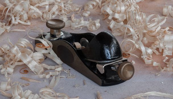 ferramenta de madeira - plaina de mão midi modelo punhado
 - Foto, Imagem