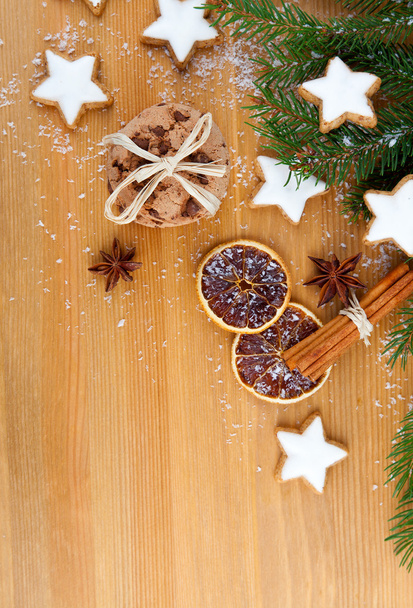 Christmas cookies with festive decoration - 写真・画像