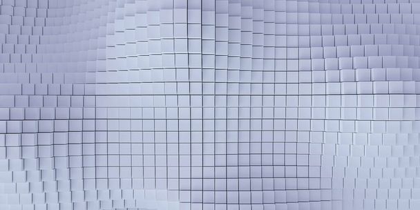 Quadratischer Würfel abstrakte moderne futuristische Hintergrunddarstellung - Foto, Bild