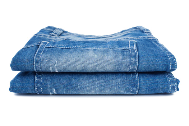 detail modré džíny - Fotografie, Obrázek
