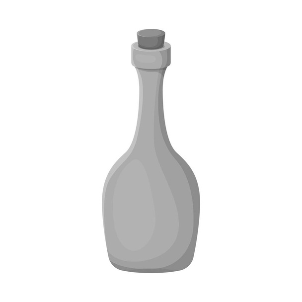 Isolated object of rum and bottle symbol. Web element of rum and stopper stock symbol for web. - Vector, Imagen