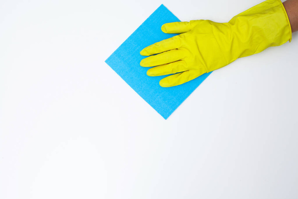Closeup of a cleaning company worker cleans office - Fotografie, Obrázek