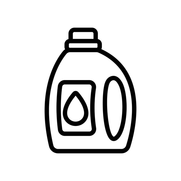 detergente botella icono vector esquema ilustración
 - Vector, Imagen