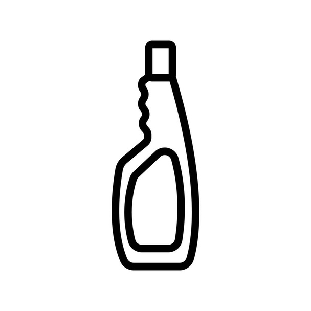 λευκαντική εικόνα διανυσματικό περίγραμμα μπουκάλι - Διάνυσμα, εικόνα