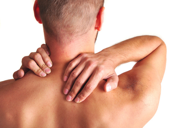 akutní bolest v krku na mladého muže - Fotografie, Obrázek