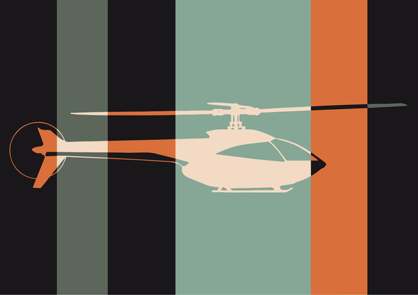 Pop-art. helikopter - Vektor, kép