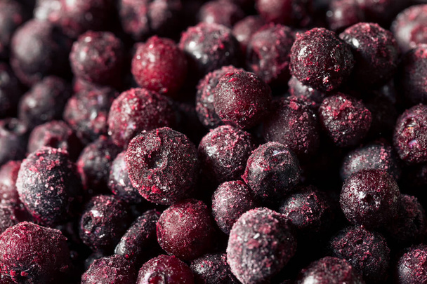 Refreshing Organic Frozen Blueberries in a Bowl - Фото, зображення
