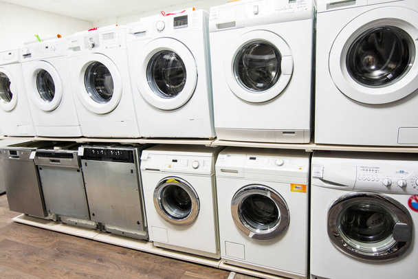 washing machine shop. washing machines close up - Photo, Image