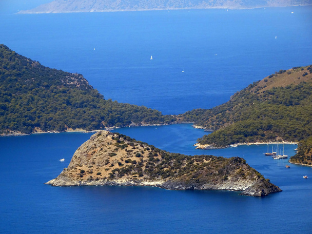 landschap van de kustlijn van de Middellandse Zee Turkije - Foto, afbeelding