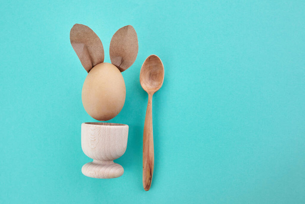 Seasonal holiday, Easter background. Zero waste, eco friendly easter concept. - 写真・画像