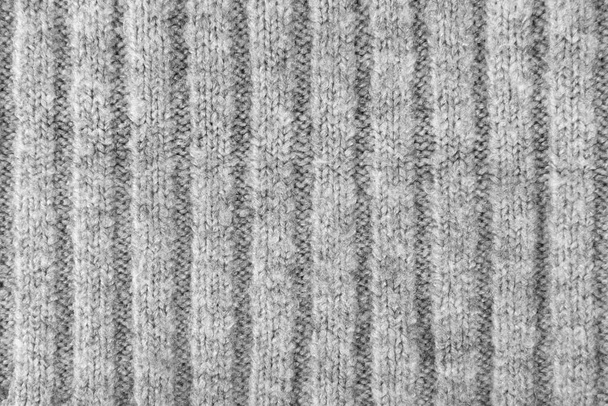 Вузькосмуговий тканинний тло. Gray Textile Pattern, Soft and Comfortable Natural Wool Material Pattern - Фото, зображення