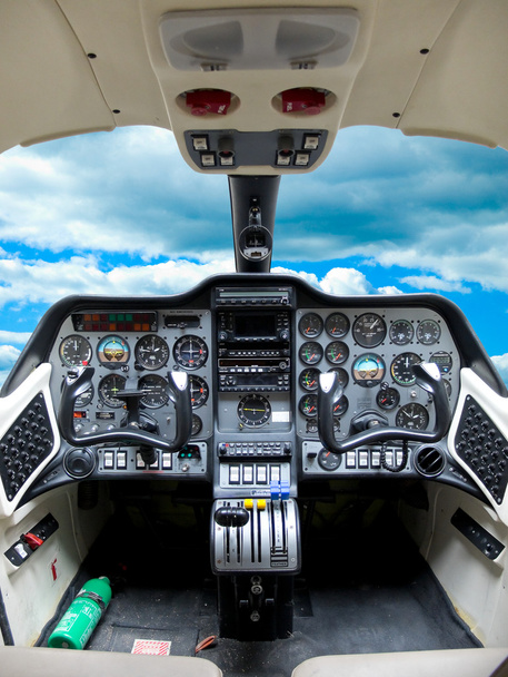 cockpit vliegtuig. - Foto, afbeelding