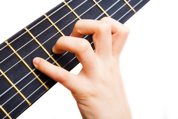 niña tocando un gitar
 - Foto, Imagen