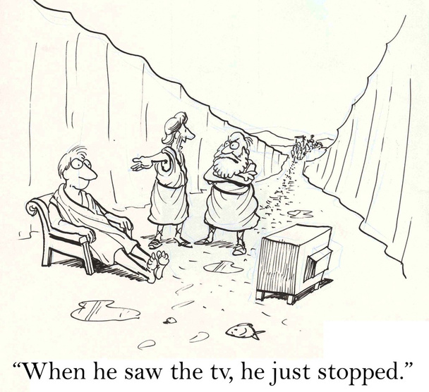 Stopped at tv - Photo, Image