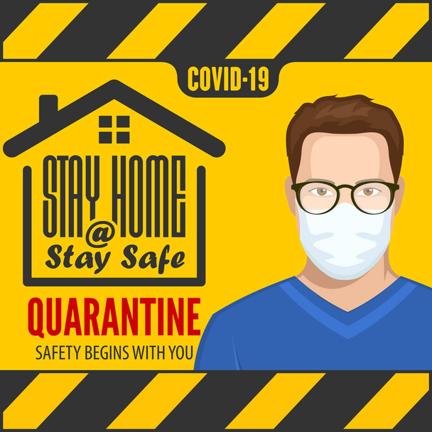Coronavirus 2019-nCoV design template. Vector illustration - ベクター画像