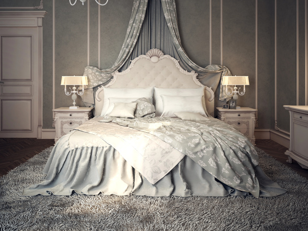 Dormitorio clásico interior
 - Foto, imagen