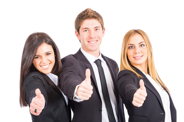 Young Business Team on White Background - Foto, immagini
