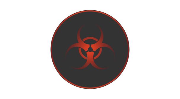 Symbole de danger biologique signe de menace biologique. Illustration médicale 3D
 - Photo, image