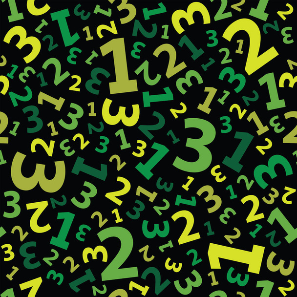 Зелений 123 номер фону безшовний
 - Вектор, зображення