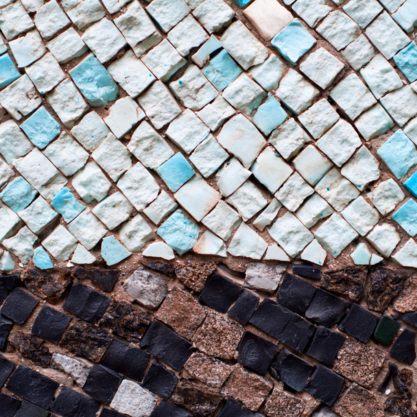mosaico colorido de diferentes piedras - Foto, imagen
