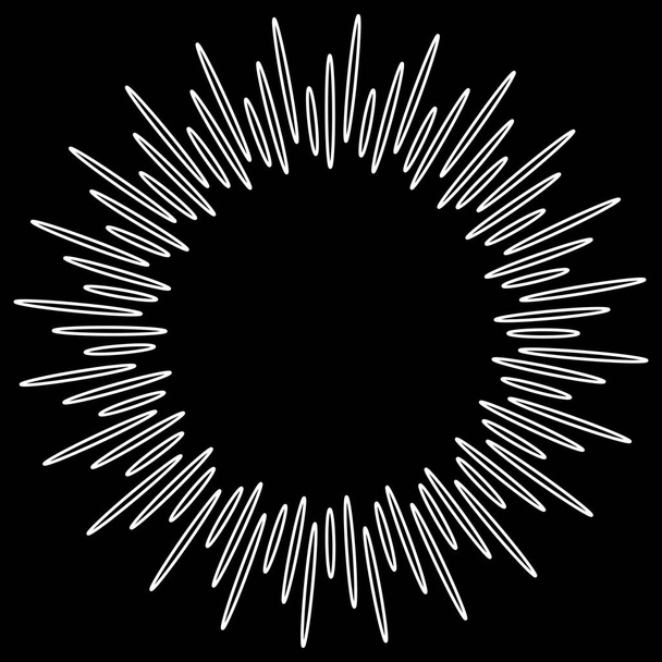 Elementi di design starburst .explosion effetto. illustrazione vettoriale
 - Vettoriali, immagini