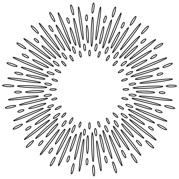 Elementi di design sunburst .explosion effetto. illustrazione vettoriale
 - Vettoriali, immagini
