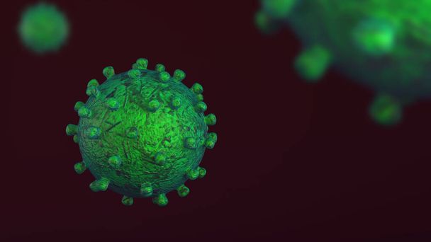 Coronavirus danger and public health risk disease and flu outbreak or coronaviruses influenza - Photo, Image