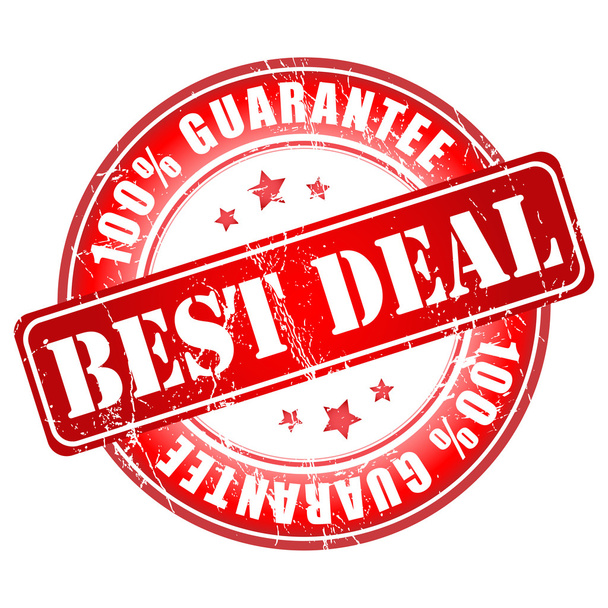 beste deal garantie stempel - Vector, afbeelding