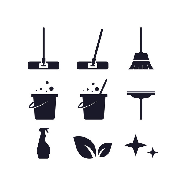 Set of Cleaning Service Icon Design. - Vector, Image