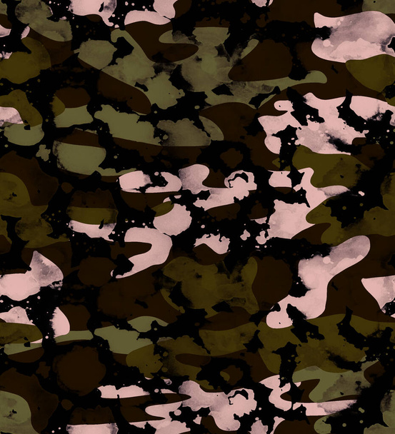 απρόσκοπτη πολύχρωμο φόντο μοτίβο καμουφλάζ  - Φωτογραφία, εικόνα