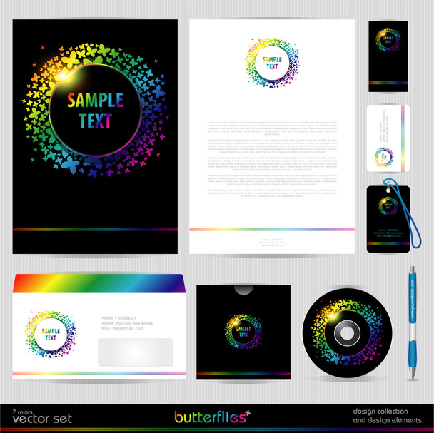 Template business set - Vector, Image