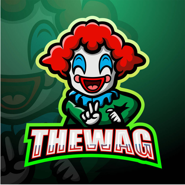 Дизайн логотипа клоунского талисмана
 - Вектор,изображение