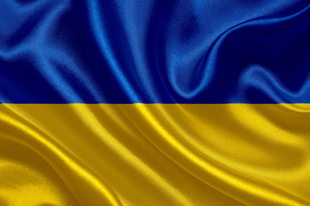 Ucrania ondeando bandera
 - Foto, imagen