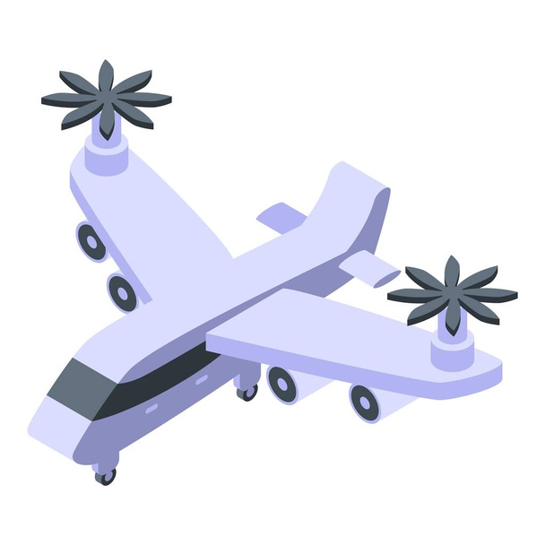 Air plane taxi icon, isometric style - Vektor, Bild