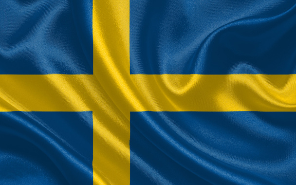 Suecia ondeando bandera
 - Foto, Imagen
