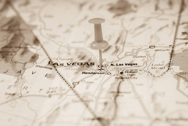 ラスベガス地図の背景 - 写真・画像