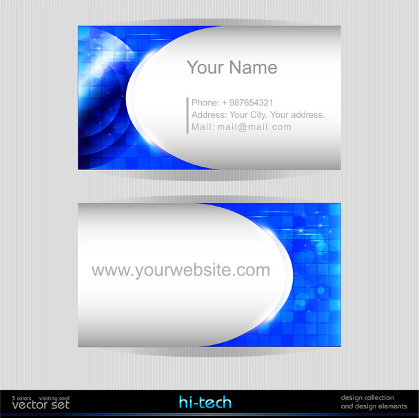 Business card template. - Vector, Image