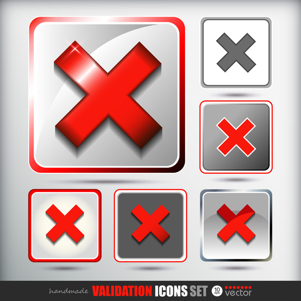 Validation icons set - Vector, Image