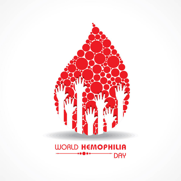 Ilustración vectorial de un fondo para el Día Mundial de la Hemofilia - 17 de abril
 - Vector, Imagen