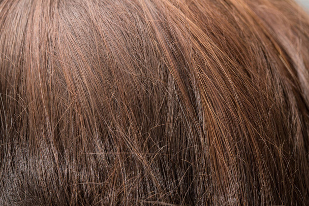 közeli-ból Barna haj a nő - Fotó, kép
