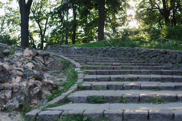 Gray stone Stairs in the park - Photo, Image